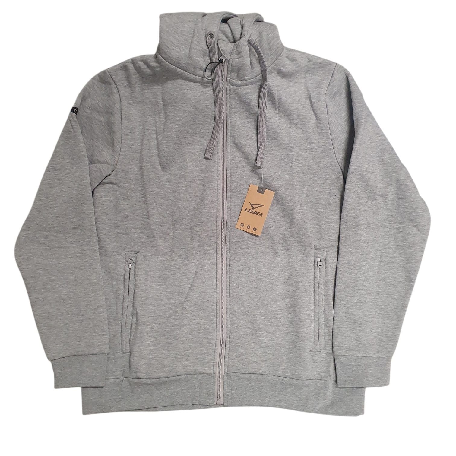 Felpa Uomo Con Cappuccio Cotone Felpato Invernale e Zip Legea Sarajevo