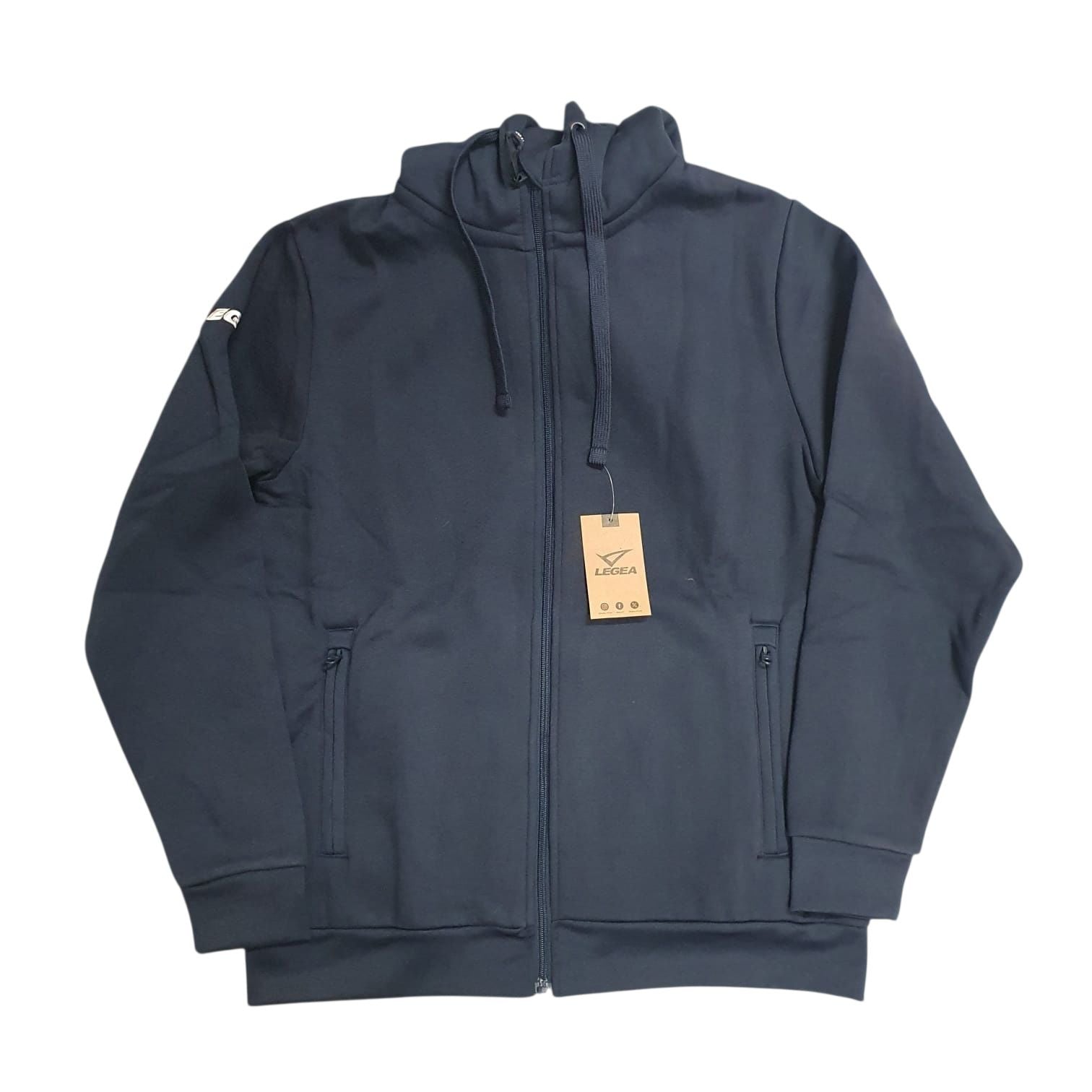 Felpa Uomo Con Cappuccio Cotone Felpato Invernale e Zip Legea Sarajevo