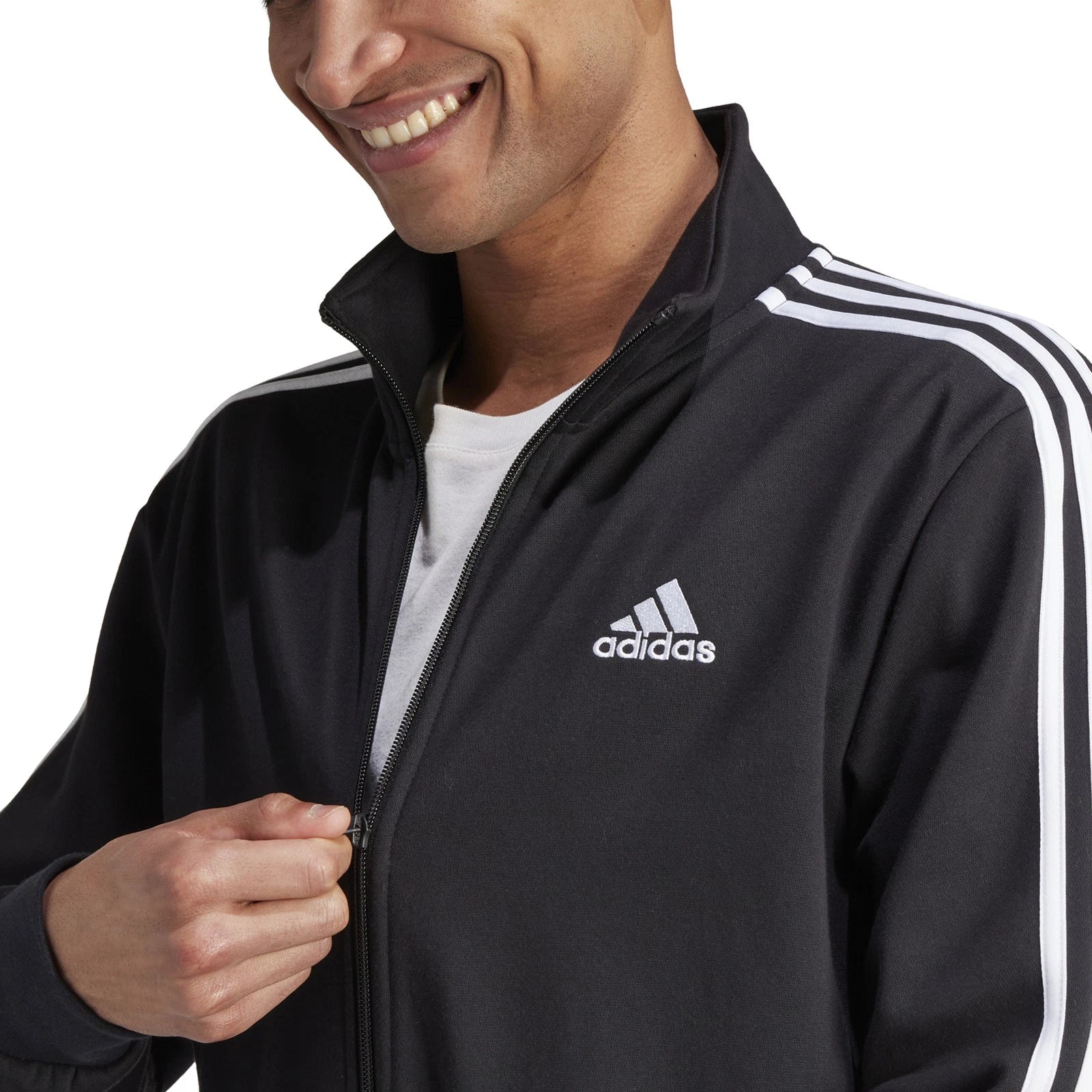 Tuta Uomo Adidas Basic 3-Stripes Fleece